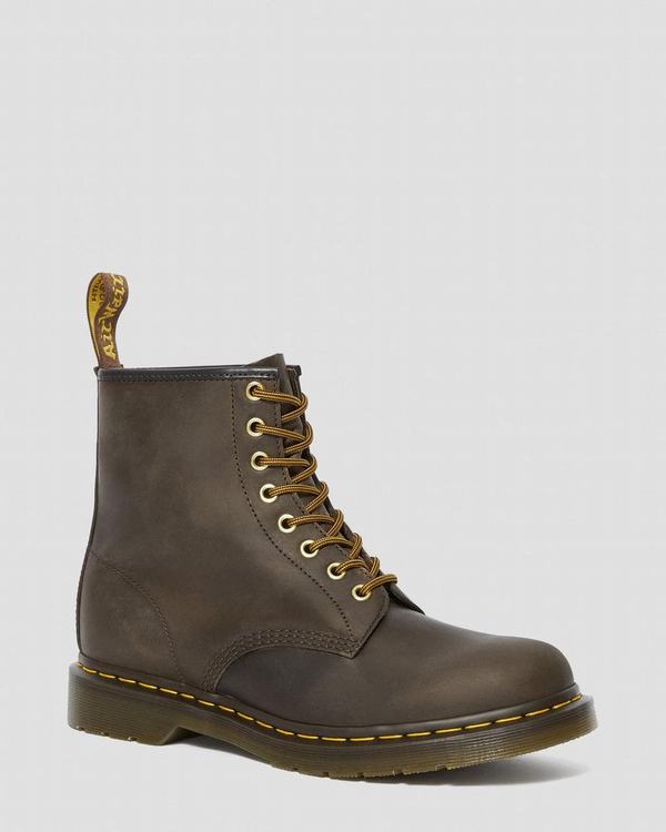 Dr Martens Dámské Kotníkové Boty 1460 Crazy Horse Hnědé, CZ-613027